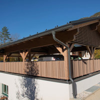 Carport mit Spitzdach von Planung & Holzbau Sonnleitner